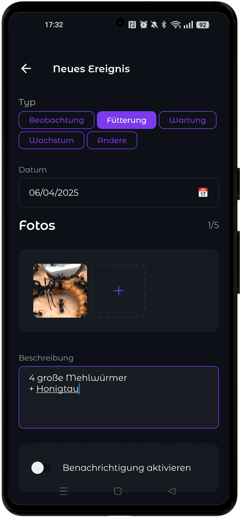 Verpassen Sie kein Ereignis