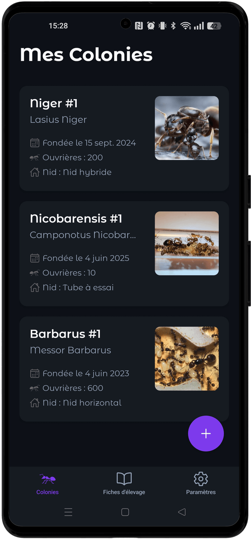 Gérez vos colonies